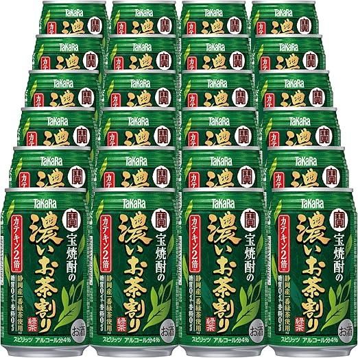 【宝酒造】宝焼酎の濃いお茶割り～カテキン２倍～（335ml×24本）［タカラ 京都 お酒 チューハイ 缶チューハイ 酎ハイ サワー お茶 人気 おすすめ 定番 おいしい ギフト プレゼント 贈答 ご自宅用 お取り寄せ］ 261009_B-BL40