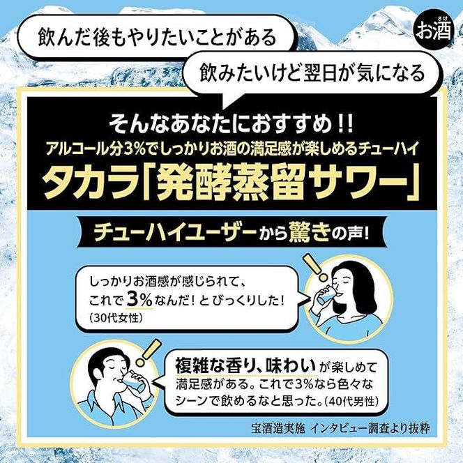 【宝酒造】タカラ「発酵蒸留サワー」＜クリア＞（350ml×24本）［ タカラ 京都 お酒 チューハイ サワー クリア 人気 おすすめ 定番 おいしい ギフト プレゼント 贈答 ご自宅用 お取り寄せ ］ 261009_B-BL43