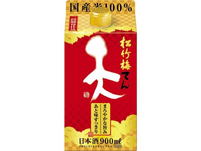 【宝酒造】松竹梅「天」（900ML紙パック×6本）［ タカラ 京都 お酒 日本酒 清酒 人気 おすすめ 定番 おいしい ギフト プレゼント 贈答 ご自宅用 お取り寄せ ］ 261009_B-BL59