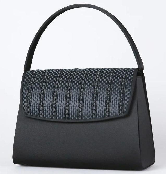 【岩佐】手織リボンメッシュフォーマルバッグ 261009_B-DS05