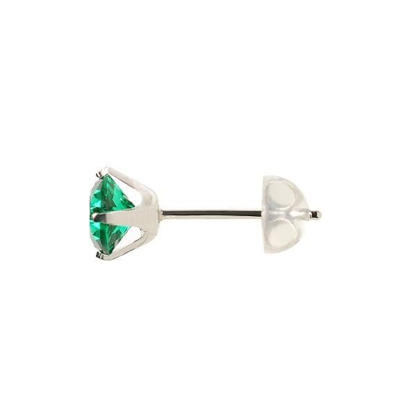 【京セラ】クレサンベール〈エメラルド〉ピアス【0.72CT/PT900】 261009_B-EU74