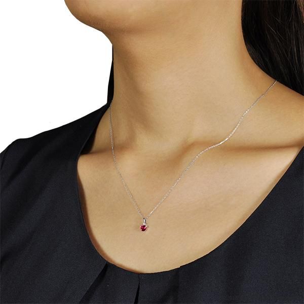 【京セラ】クレサンベール〈ルビー・天然ダイヤモンド〉3-WAYペンダント【0.24CT/WPDR2940】 261009_B-EU88