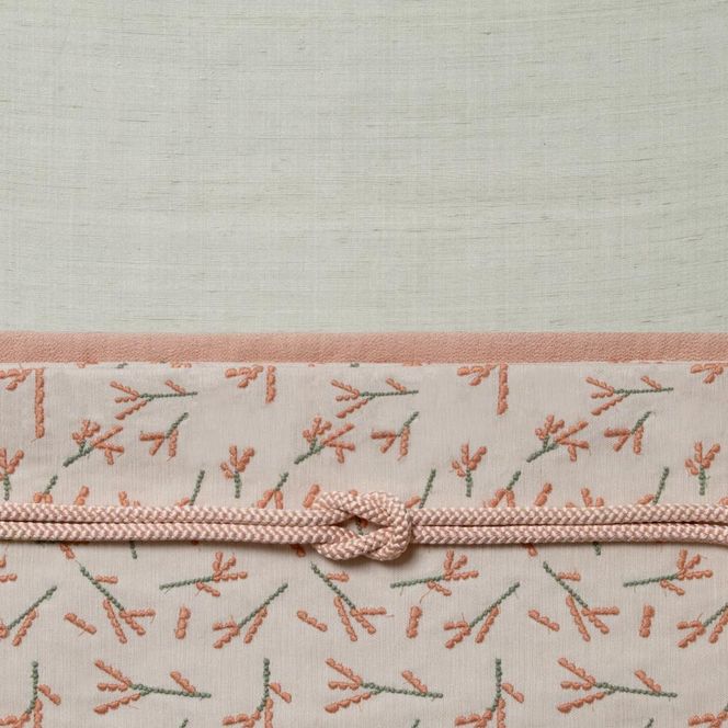 【アトリエシムラ】《草木染め、手織りの反物》銀鼠（ぎんねず）袷お仕立て付き 261009_B-EY30