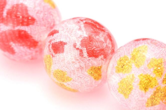 【京念珠×京ちりめん】ローズクォーツ 数珠袋付き ピンク【土屋念珠店/女性用/レディース/数珠/略式/仏具】 261009_B-FR84