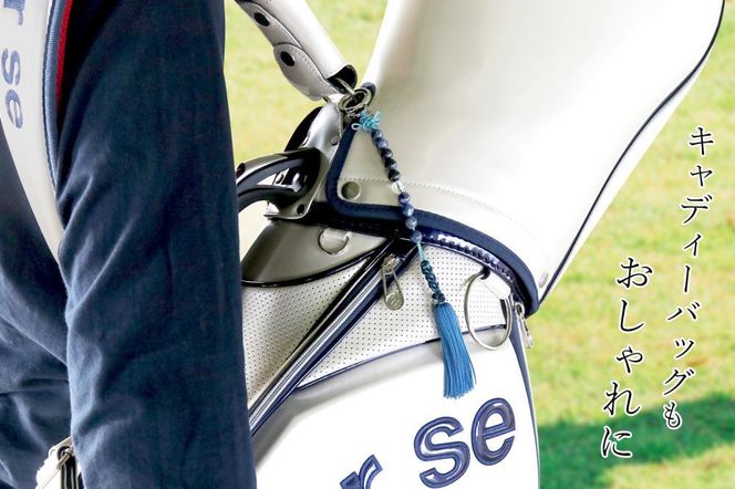 【ラウンドの御守りに】 ゴルフカウンター 青虎目石 天然石【土屋念珠店/スコア/スイング/打数/便利/カウント】 261009_B-FR89