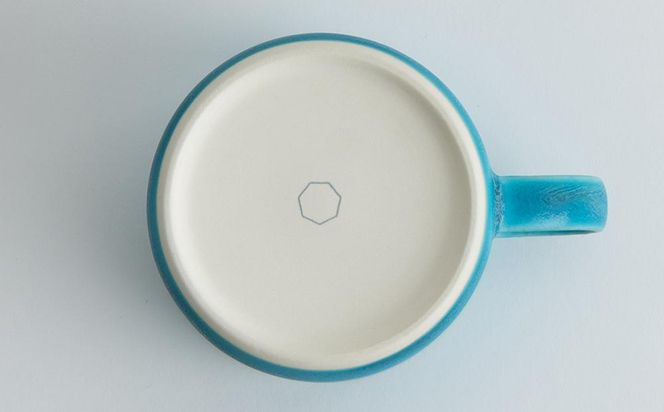 【瑞光窯-ZUIKOU-】コーヒーカップ short (ターコイズブルー/青) マグカップ スープカップ 食器 陶磁器 シンプル うつわ 京都 261009_B-HK09