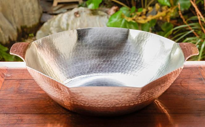 【八木庖丁店】手打ち銅製 八角水煮鍋(尺) 261009_B-JU14