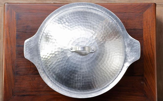 【八木庖丁店】手打ちアルミ製 よせ鍋(9寸) 261009_B-JU23