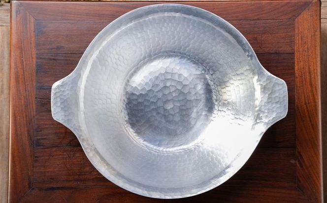 【八木庖丁店】手打ちアルミ製 よせ鍋(9寸) 261009_B-JU23