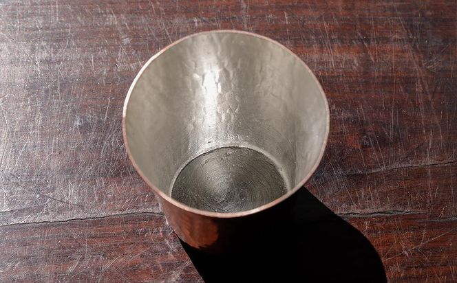 【八木庖丁店】手打ち銅製 ぐい呑み(ペア) 261009_B-JU24