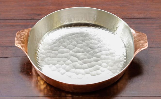 【八木庖丁店】手打ち銅製 グラタン皿(15cm) 261009_B-JU27