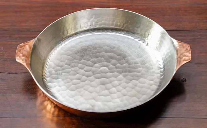 【八木庖丁店】手打ち銅製 グラタン皿(18cm) 261009_B-JU28