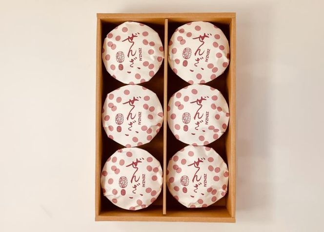 【京らく製あん所】ぜんざい 6個入［ 冬季限定 スイーツ 和菓子 あんこ 小豆 お餅 簡単 便利 お正月 人気 おすすめ ギフト プレゼント お取り寄せ 通販 送料無料 ふるさと納税 ］ 261009_B-KI05