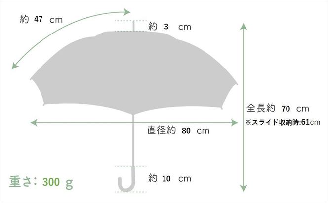 【ブロンズ】西陣織傘(チェックペイズリー柄ブルー） 261009_B-MS02