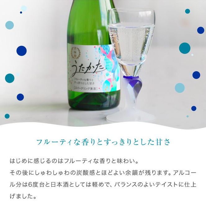 【月桂冠】スパークリング清酒　うたかた（300mL×12本） 261009_B-NP02