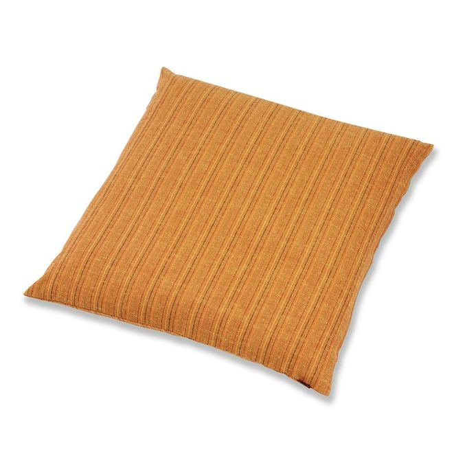【工夫庵】唐桟縞（とうざんじま）座布団 オレンジ（2枚セット）（OR） 261009_B-NS07VC01