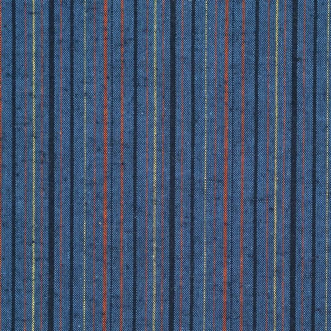 【工夫庵】唐桟縞（とうざんじま）座布団 紺（2枚セット）（BB） 261009_B-NS07VC02