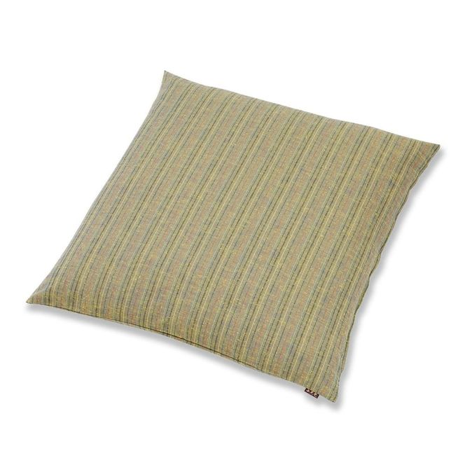 【工夫庵】唐桟縞（とうざんじま）座布団 グリーン（2枚セット）（GR） 261009_B-NS07VC03