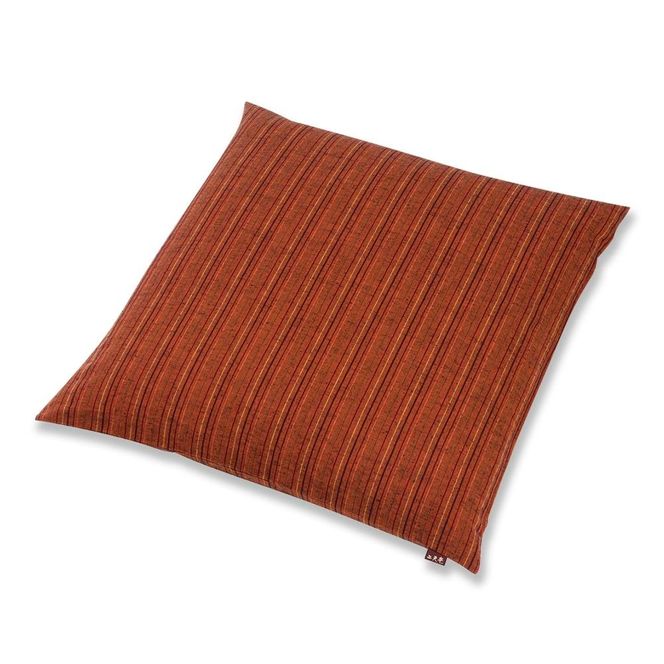 【工夫庵】唐桟縞（とうざんじま）座布団 えんじ（2枚セット）（EE） 261009_B-NS07VC04