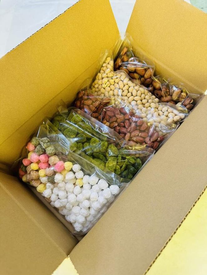 【青山豆十本舗】工場直送！豆十の豆菓子　大袋詰め合わせ　5種（総量1.8kg） 261009_B-SU02