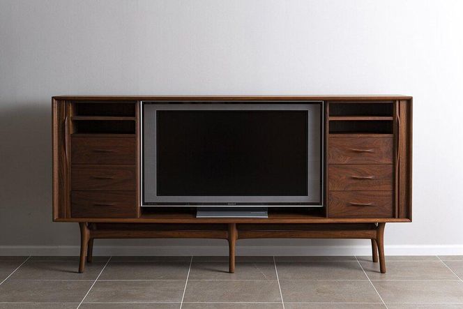 【FILE FURNITURE WORKS】キャビネット（SHUTTER TV CABINET）［ 京都 家具 インテリア テレビ おしゃれ 高級 人気 おすすめ 国産 職人 一点もの オーダー 東京 田園調布 ショールーム ］ 261009_B-UK09