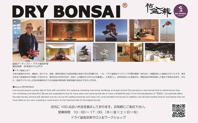 【ドライ盆栽】ギフト券 30,000円分（ワークショップ・作品購入に使用可能） 261009_B-UT03