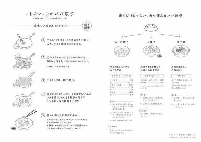 【Restaurant MOTOI】モトイシェフのパパ餃子　2セット（１箱）［ 京都 餃子 人気 おすすめ ミシュラン グルメ フレンチシェフが大好きな娘のために開発 安心 安全 おいしい お取り寄せ モトイ MOTOI ］ 261009_B-UV01