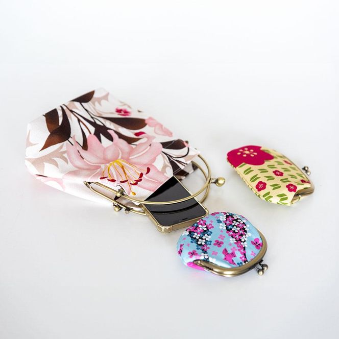 【亥之吉】ベンリーがま口「ゆりあざみ」2wayがま口バッグ（いのきち） 261009_B-UY01