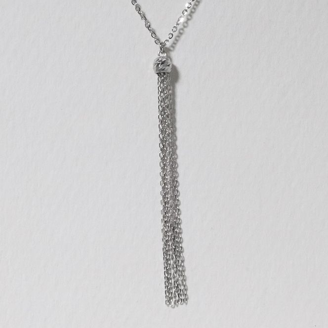 プラチナ　ミラーボールタッセルペンダント（小）BQ-114