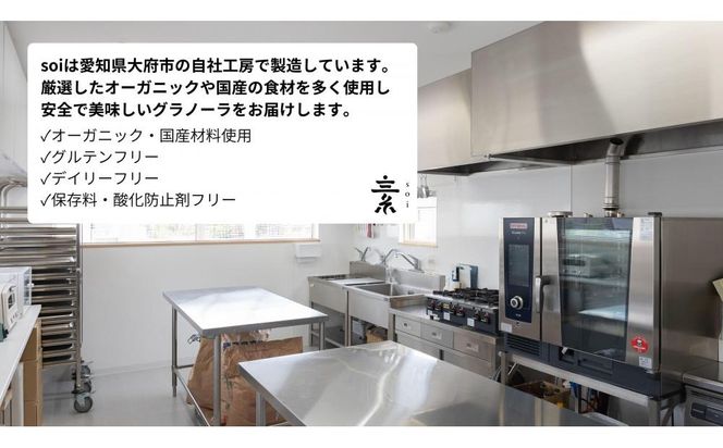 【定期便・全3回】毎月届く  soi 定番グラノーラ７種BOX(２セット) 232238_PP39-PR