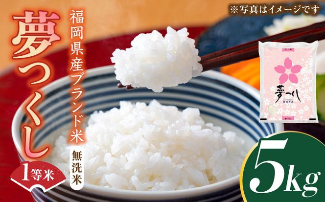 【令和5年産】福岡県産ブランド米「夢つくし」無洗米 5kg《築上町》【株式会社ゼロプラス】[ABDD008]