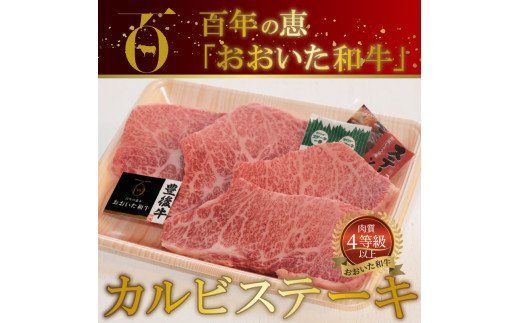 【A01062】百年の恵 「おおいた和牛」 カルビステーキ約400g
