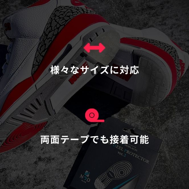 NODC HEEL PROTECTOR Ver.2［173N03］NODC HEEL PROTECTOR Ver.2 スニーカー ヒールプロテクター クリア フリーサイズ クッション