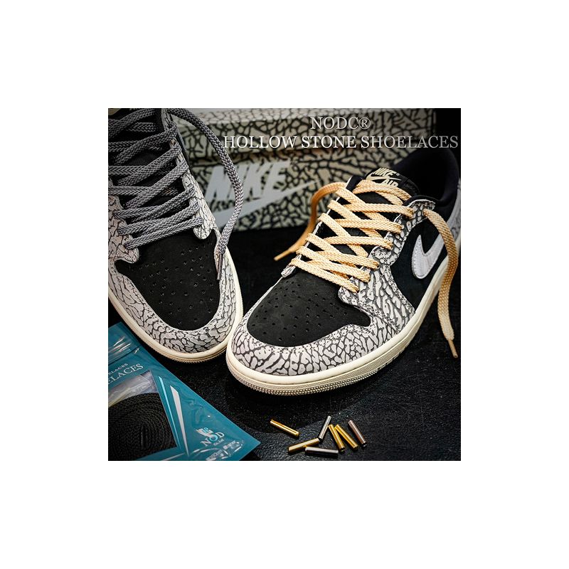 NODC HOLLOW STONE SHOELACES 3セット[173N19]NODC HOLLOW STONE SHOELACES 靴ひも 選べる カラー サイズ 120cm 140cm
