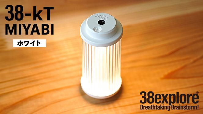 LEDランタン 38灯 38-kT ( MIYABI ) ホワイト 1点 充電式ライト