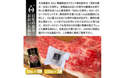 おおいた和牛の贅沢生ハム＆ローストビーフセット計550g_2381R