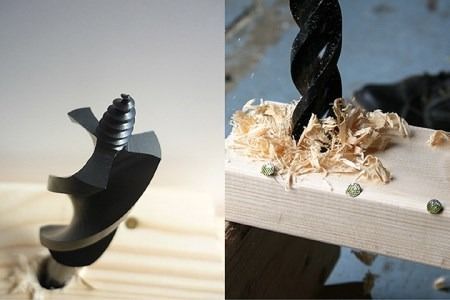 【電気の配線工事の穴あけに!!】クギ切りドリル7本+Drill　Roll Bagセット