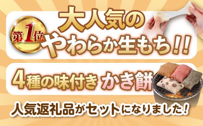 【先行予約】築上町産 本格 杵つき 生もち + かき餅 セット 5種類(9袋)【2026年1月中旬以降順次発送】《築上町》【アルク農業サービス合同会社】 餅 お餅 もち [ABAB004]