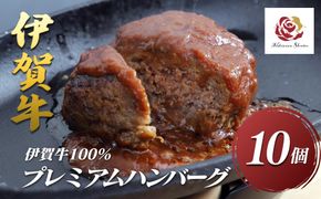 伊賀牛100％プレミアムハンバーグ10個セット（約120g x10個） 242161_EZ023