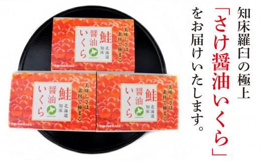 北海道知床羅臼産 さけ醤油いくら 360g(120g×3パック) 鮭卵 新物 国産 小分け イクラ 海鮮丼ギフト 贈り物 魚介類 魚介 海産物 鮭 シャケ しゃけ 生産者 支援 応援 016942_AD010