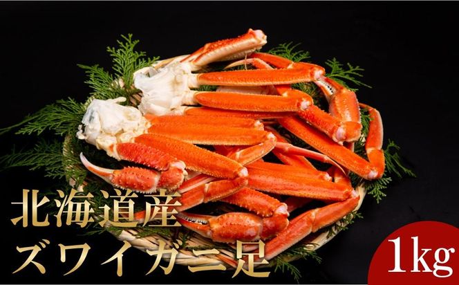 訳あり 北海道産 ずわいがに足ボイル1kg 知床 羅臼産 ズワイガニ 蟹 かに カニ 肩 脚 海鮮  鍋 海産物 魚介 魚介類 正月 新鮮 海鮮 豪華 生産者 支援 応援 016942_AH125