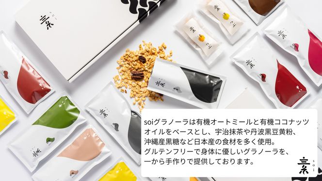 soi グラノーラ １０個 Aセット（素意・加加阿・苺・紅茶・甘蕉 / ５０ｇ 各種２個） 232238_PP111-PR