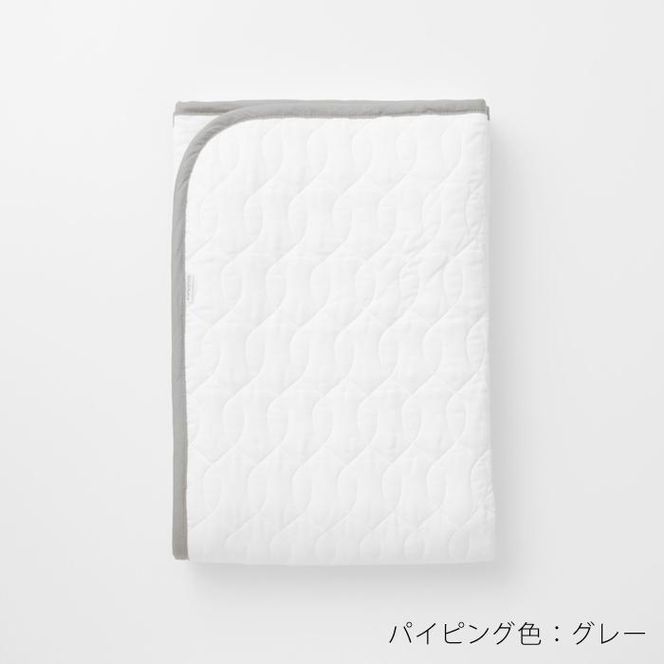 【大東寝具】～オールシーズン快適に使える敷パッド～ 京和晒綿紗 ガーゼ敷パッド（脱脂綿入り）4層（グレー・セミダブル）［ 京都 寝具 老舗 敷パッド ふとん 人気 おすすめ 快眠 寝ごこち 睡眠 健康 お取り寄せ 通販 送料無料 ふるさと納税 ］ 261009_A-BM013