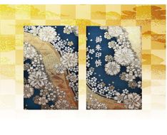 【早和製本】京都西陣織 御朱印帳 藍流水桜 SOWALABO 261009_A-FK003