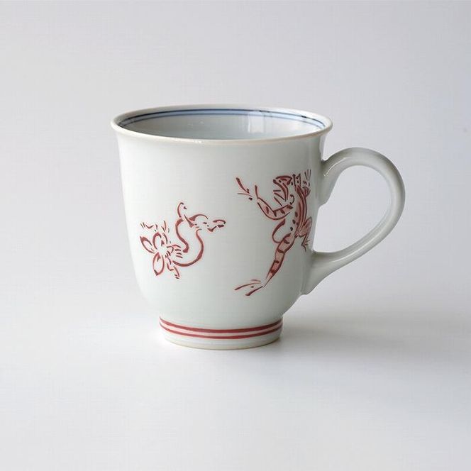 【たち吉】鳥獣戯画 マグ 赤絵 261009_A-GU011