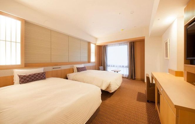 【ベッセルホテルカンパーナ京都五条】ホテル宿泊ペア招待券(スーペリアツインルーム2名様) ［ 京都 好立地 好アクセス 人気の和洋朝食ビュッフェ ホテル ペア 宿泊券 人気 おすすめ ホテル 宿泊 旅行 観光 グルメ ふるさと納税 ］  261009_A-KN002