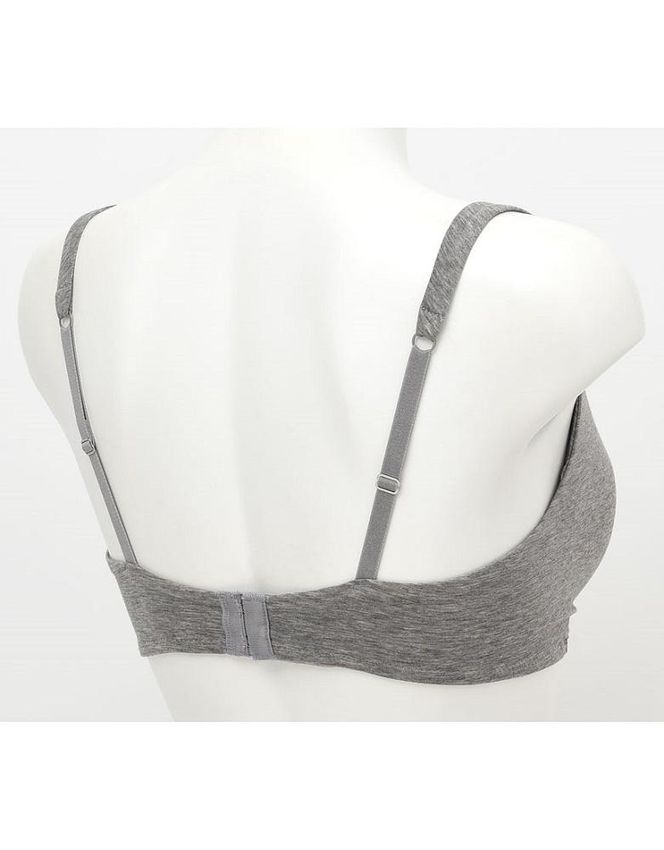 【ウンナナクール】364 コットン＜Mサイズ＞シルバーグレー1枚｜京都 ワコール インナーブランド ラクときれいを叶えるノンワイヤーブラジャー 人気［ 毎日つけたい ブラジャー 楽 きれい 人気 おすすめ 下着 レディース 肌着 ギフト プレゼント お取り寄せ 通販 送料無料 ふるさと納税 ］ 261009_A-KV006VC02C