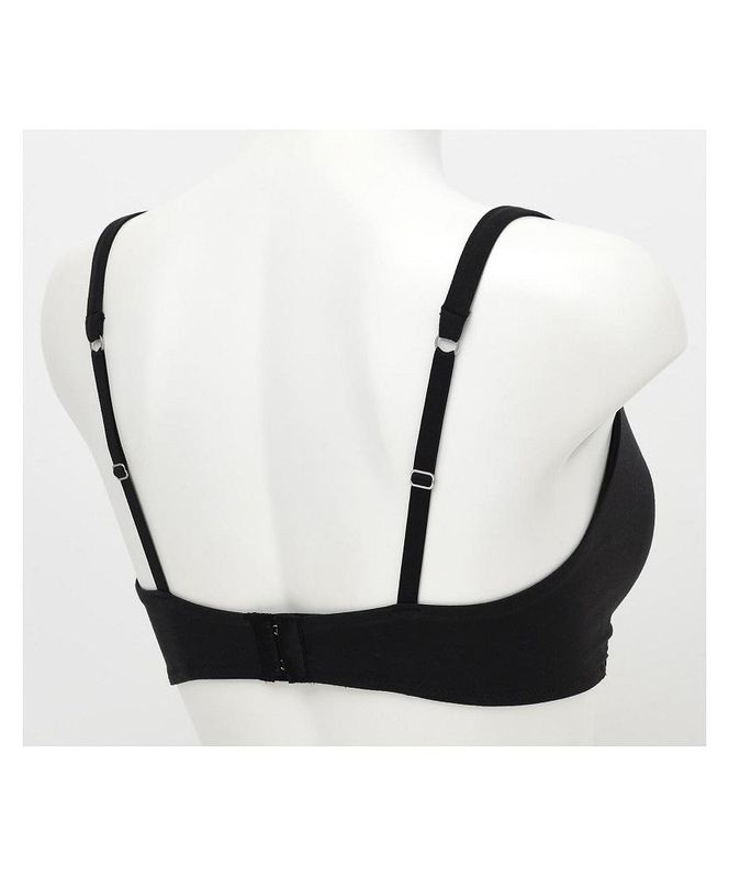 【ウンナナクール】364 コットン＜Lサイズ＞ブラック1枚｜京都 ワコール インナーブランド ラクときれいを叶えるノンワイヤーブラジャー 人気［ 毎日つけたい ブラジャー 楽 きれい 人気 おすすめ 下着 レディース 肌着 ギフト プレゼント お取り寄せ 通販 送料無料 ふるさと納税 ］ 261009_A-KV006VC03B