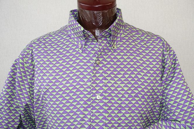 【鷲野染工場】メンズシャツ（鱗） ＸＬサイズ 261009_A-MP003VC03