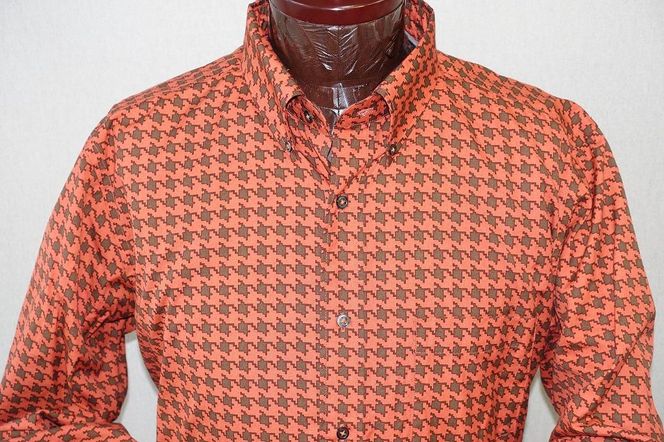 【鷲野染工場】メンズシャツ（千鳥格子） ＸＬサイズ 261009_A-MP004VC03